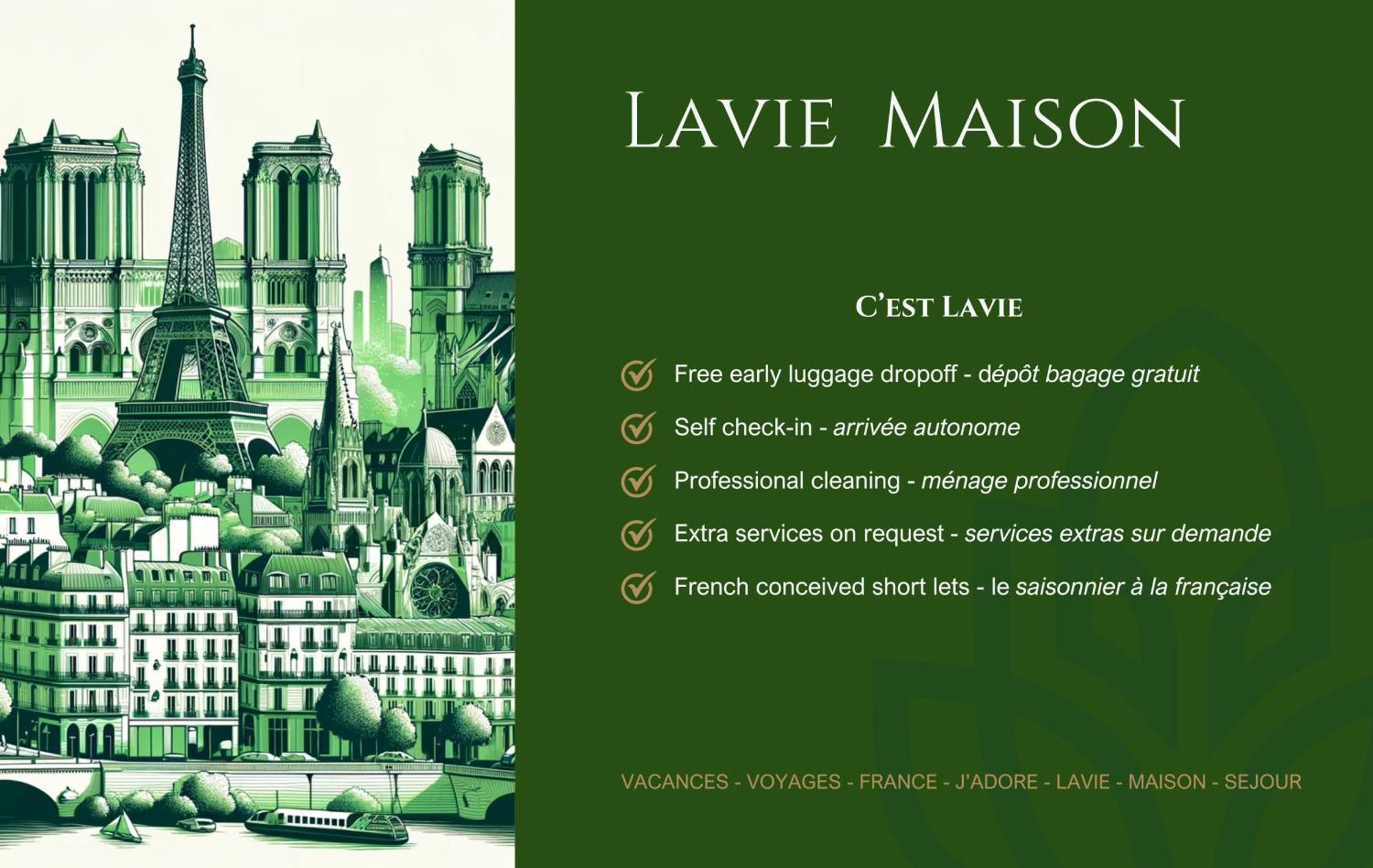 Lavie Maison Hot Tub And Ac Near Arc De Triomphe Paris Exterior photo